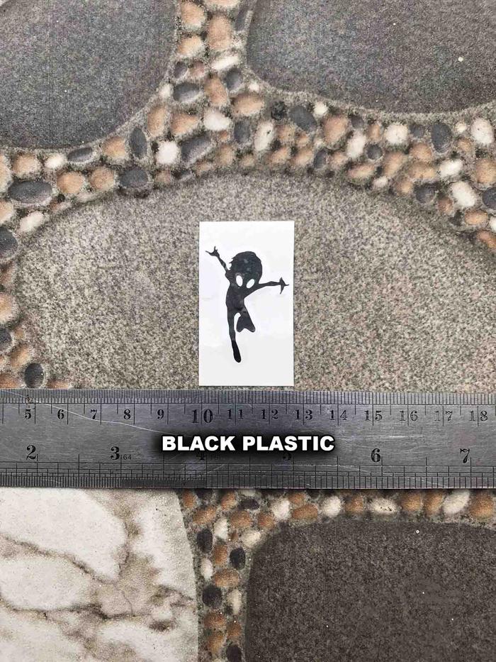 Gambar Tom Delonge Sticker Logo Headstock signature model Gitar Elektrik designed Custom Fender Stratocaster Guitars - B BLACK PLASTIC dari balls pro undefined Tokopedia