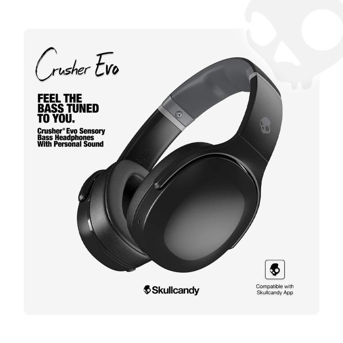 Gambar Skullcandy Crusher Evo Sensory Bass Wireless Headphones - True Black dari VAN SHOM undefined Tokopedia