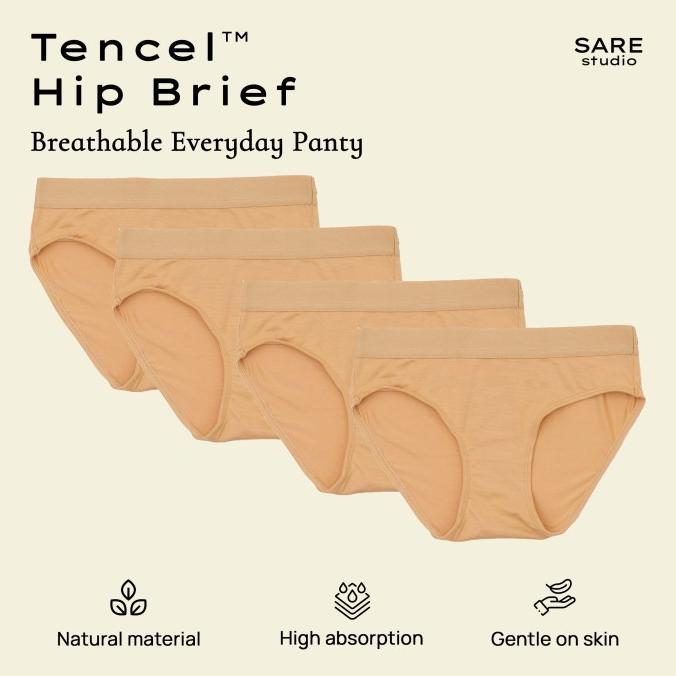 Gambar Sare Studio Lobi Tencel Panty 4 Packs in Beige - S dari GemaElegan undefined Tokopedia