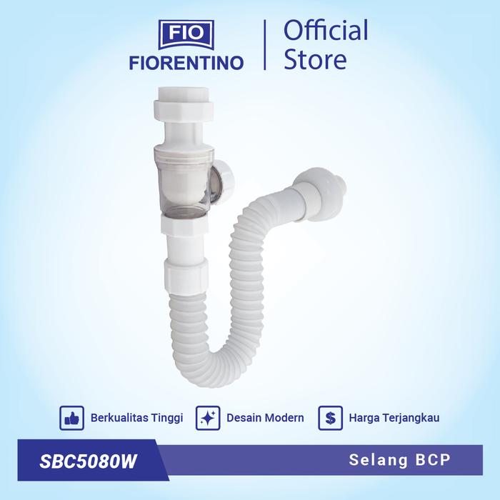 Gambar Fiorentino Selang Wastafel Cuci Tangan dan Sink Bak Cuci Piring - SBC5080W - Putih dari Fiorentino Sanitary undefined Tokopedia