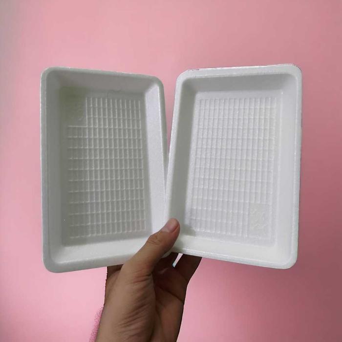 Gambar [200Pcs] Styrofoam Foam Buah & Daging Kotak / Foam Tray Kotak / Styrofoam Buah Jumbo - 25.5x17.5 dari Suumber Rezeki undefined 5 Tokopedia