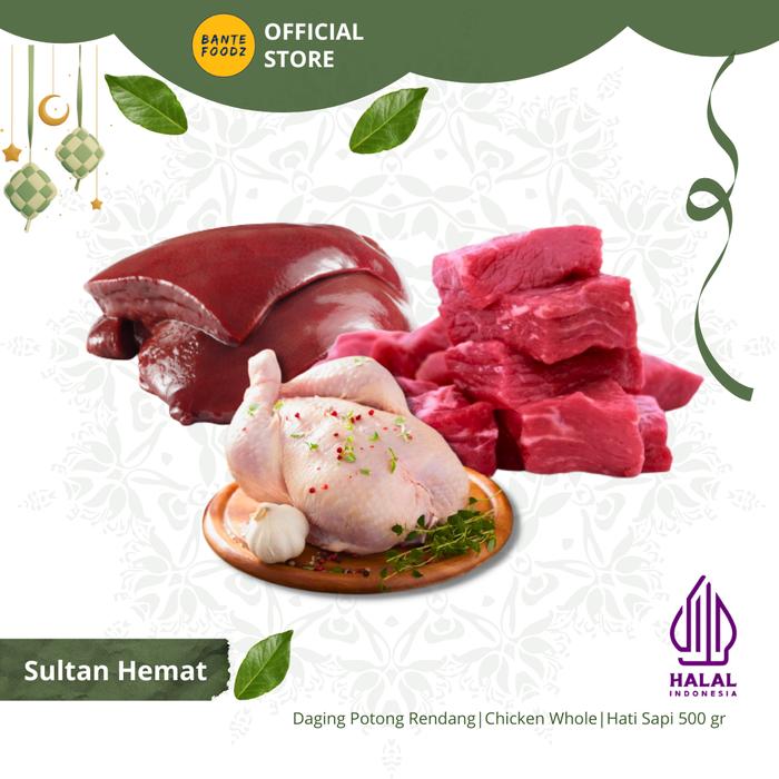 Gambar [hampers] Paket Lebaran Daging Rendang Hati Sapi Chicken Whole - Sultan Hemat dari Bante Foodz Official Store undefined Tokopedia
