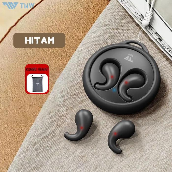 Gambar TNW D15 Wireless Headset Bluetooth Earphones TWS Sleepbuds Mini Invisiable Sleeping Earbuds In-Ear Headphones Noise Reduction - Hitam dari Lucky Online Shopz undefined Tokopedia