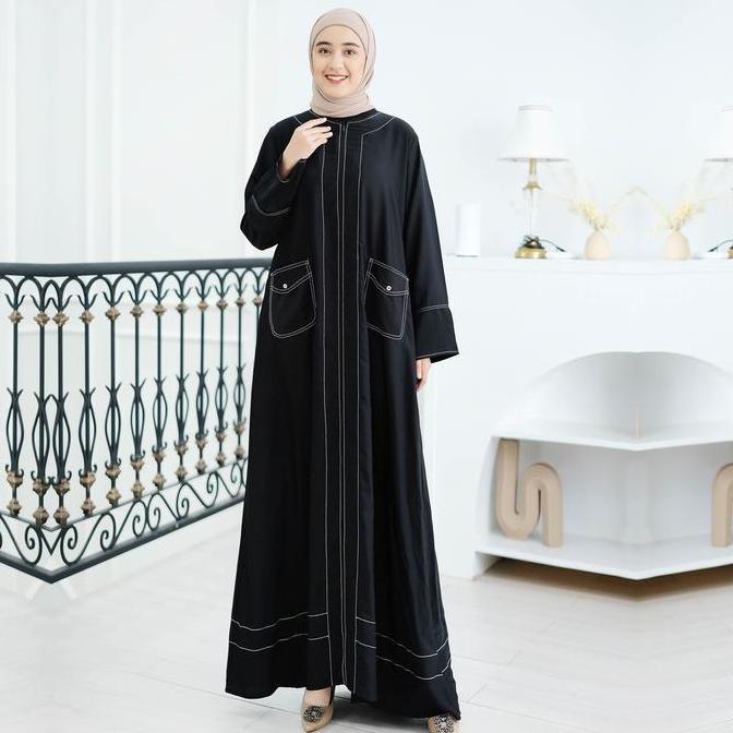 Gambar Trend~ Aviza Set Keluarga Couple Sarimbit Black Series Jubah Abaya Terbaru 2024 Kekinian Mewah Elegan Bahan Adem Lembut Nyaman sarimbit keluarga gamis suami istri dan anak ibu baju lebaran 2025 - Abaya L dari ifah shop 6 undefined Tokopedia