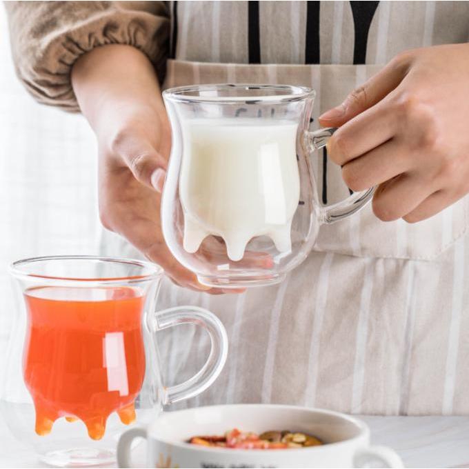 Gambar GELAS DOUBLE WALL MODEL PUTING SAPI / DOUBLE WALL UNIK UKURAN 250 ML BERKUALITAS dari Rindang Lariz undefined Tokopedia