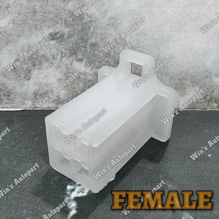 Gambar SOKET 4 PIN KECIL / SOCKET 4 PIN KECIL / SOCKET MOTOR 4 PIN KECIL - S/O FEMALE dari Win'z Autopart undefined Tokopedia