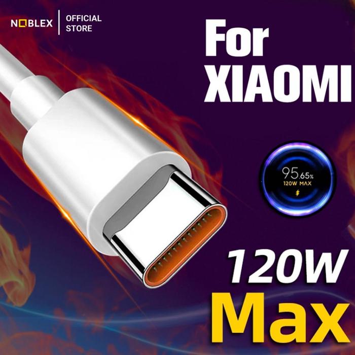 Jual NOBLEX fast charging cable 6a for Xiaomi Mi 12 11 10 Redmi
