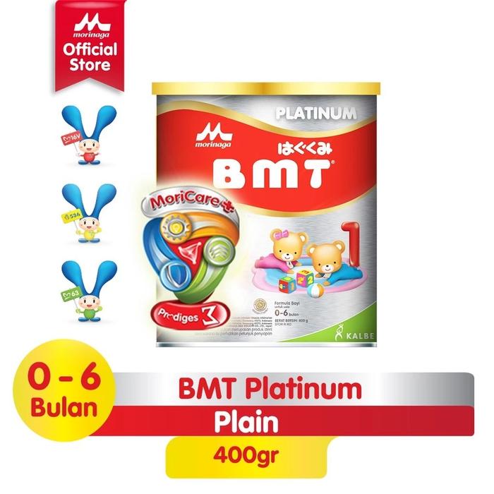 Gambar BMT Platinum Morinaga - Susu Formula Bayi 0-6 Bulan - 400 gr dari Apotek Heka Bekasi undefined Tokopedia