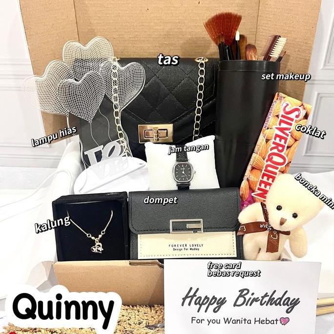 Gambar TERMURAH [MAKEUP] SET KADO CEWEK HAMPERS GIFT BOX HADIAH ULANG TAHUN BIRTHDAY HARI RAYA WISUDA GRADUATION WEDDING PERNIKAHAN VALENTINE LEBARAN IDUL FITRI HARI IBU GURU NATAL CHRISTMAS TAHUN BARU NEW YEAR EYELINER PEREMPUAN MURAH - Quinny dari Anggi strore undefined Tokopedia