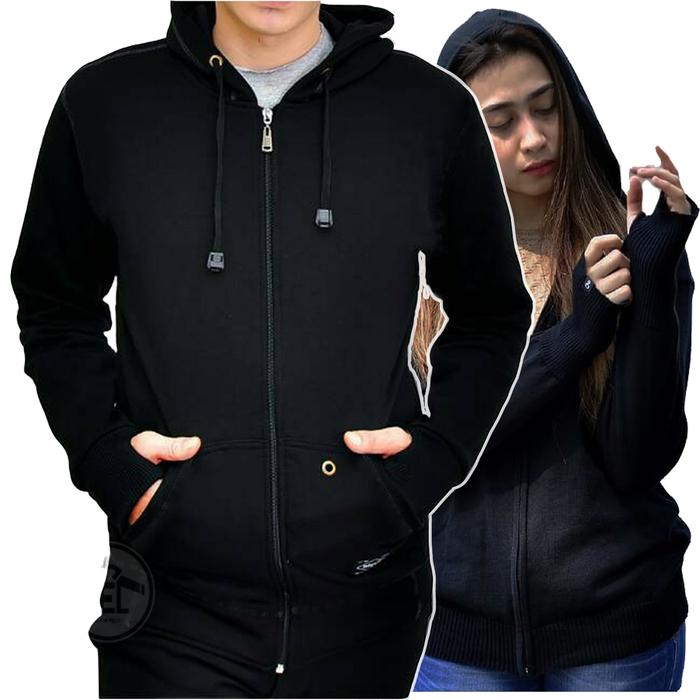 Gambar Switer original zipper / Sweater Zipper / jaket switer / switer pria - Hitam, M dari JEC.ID undefined Tokopedia