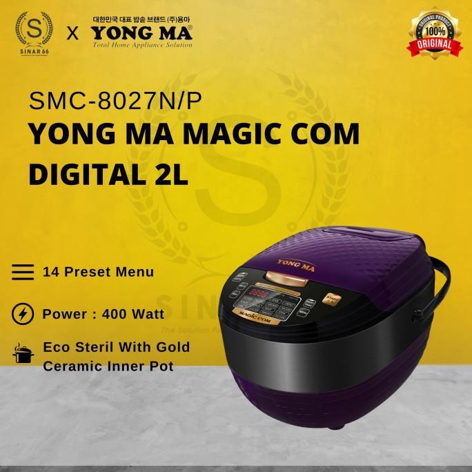 Gambar Readyy YONGMA YONG MA DIGITAL RICE COOKER MAGIC COM 2 L STAINLESS SMC 8027 Terlaris - Merah, Tokopedia dari Guysstoree undefined 4 Tokopedia