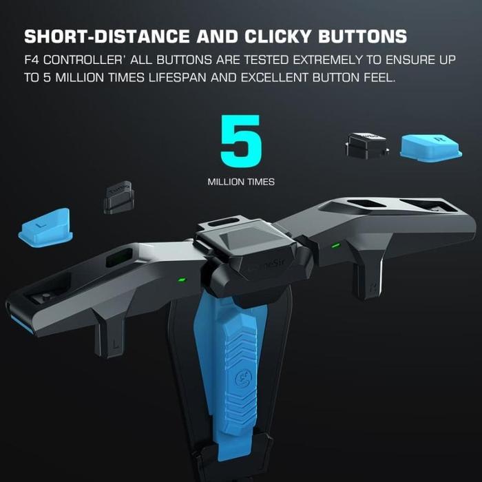 Gambar [READY] GAMESIR F4 FALCON GAMEPAD SMARTPHONE GAMING CONTROLLER WIRELESS TRIGER FPS GAME dari Belanja Rakyat undefined Tokopedia