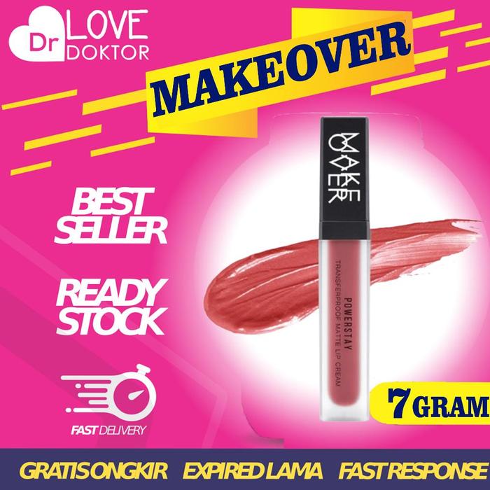 Gambar MAKE OVER MAKEOVER POWERSTAY TRANSFERPROOF MATTE LIP CREAM TRANSFER PROOF LIP GLOSS TINT STICK LIPTSTICK LIPSTIK 7 GRAM - B04 FEARLESS dari Blossomme Store undefined Tokopedia