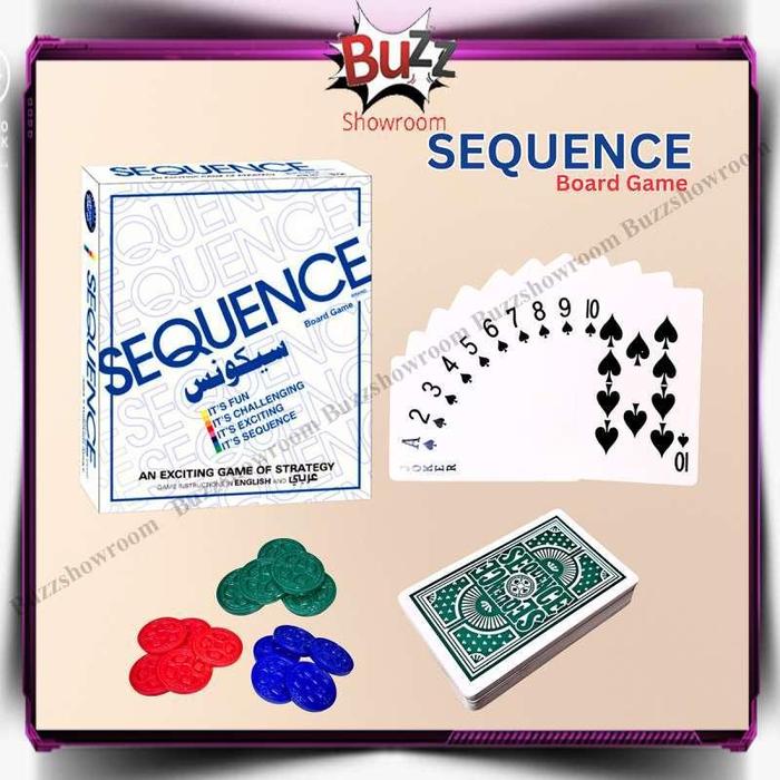 Gambar Sequence Board Game Playing Card An Exciting Games Of Strategy dari Indo Bubble Toys undefined Tokopedia