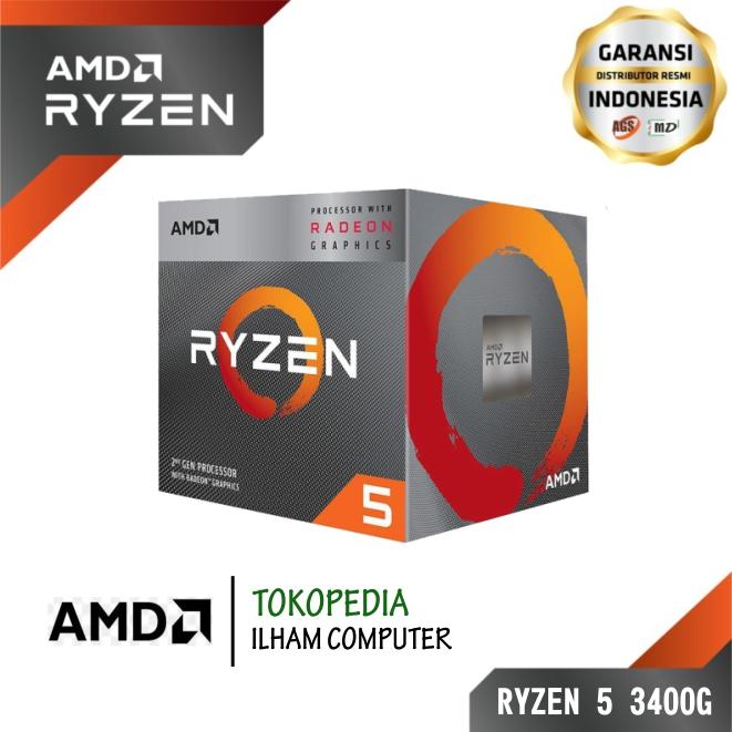 AMD Ryzen 3400G Radeon RX Vega 11 Graphics 4-Core GHz AM4 di Ilham  Computer Bandung Tokopedia