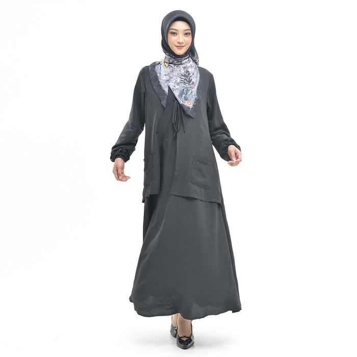 Gambar Bani Batuta -  Dresslim Wanita Dewasa Lengan Panjang Maganta - 200 Black, XS dari MOT.Fashionid undefined Tokopedia