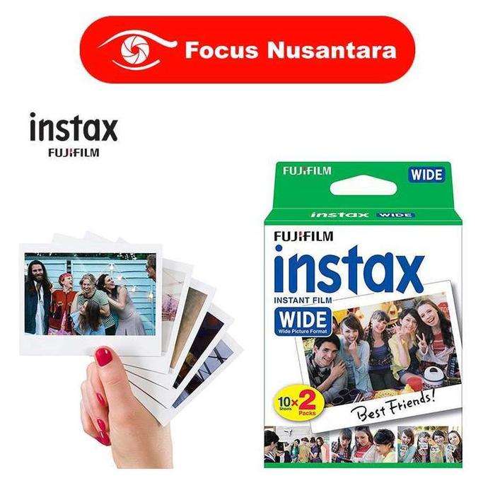 Gambar FOCUS NUSANTARA - FUJIFILM Instax Paper Wide Twin Pack - White-Orange dari RUSDI L undefined Tokopedia