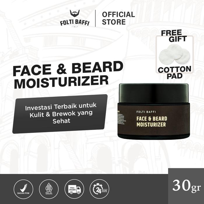 Gambar Folti Baffi Face And Beard Moisturizer - Melembabkan Kulit Wajah Pria 30 Gram - 1 pcs dari Folti Baffi Official undefined Tokopedia