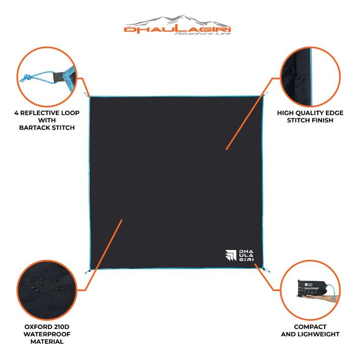 Gambar FOOTPRINT DHAULAGIRI / MATRAS, FLYSHEET, TIKAR OUTDOOR CAMPING - 200 X 200cm dari XML Adventure undefined Tokopedia