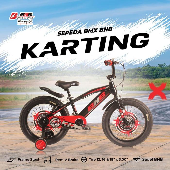 Gambar Sepeda Anak Laki Laki 4-5 Tahun BMX Karting 12 Inch Frame Steel Rem V-Brake Ban 3.00 Roda Bantu Spakbor Penutup Rantai Hadiah Mendidik - Flaming Fire, Dus dan Bubble dari PratamaSepeda undefined Tokopedia