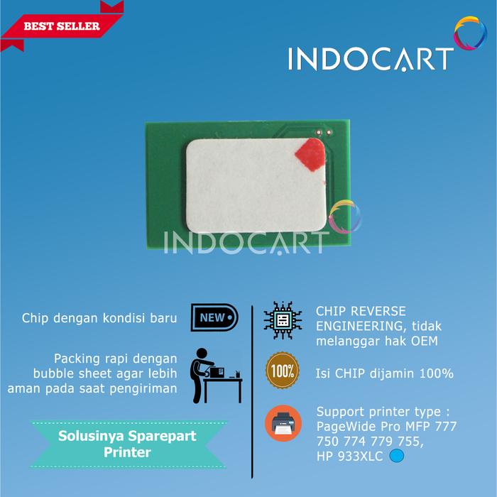 Gambar Chip Tinta HP 993 XL-HP PageWide Pro MFP 777 750 774 779 755 - Cyan dari IndoCart Store undefined Tokopedia