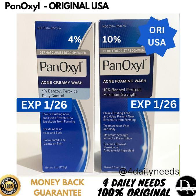 Gambar Panoxyl acne foaming wash 10% benzoyl peroxide 4% benzoyl ORI USA Promo - PanOxyl 4% dari fandimorocco undefined Tokopedia
