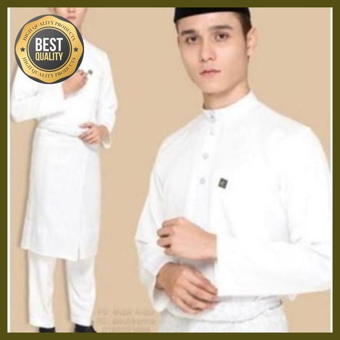 Gambar baju melayu pria teluk belanga 1 stell high quality - Putih, XXXL dari Shulha Mall undefined Tokopedia