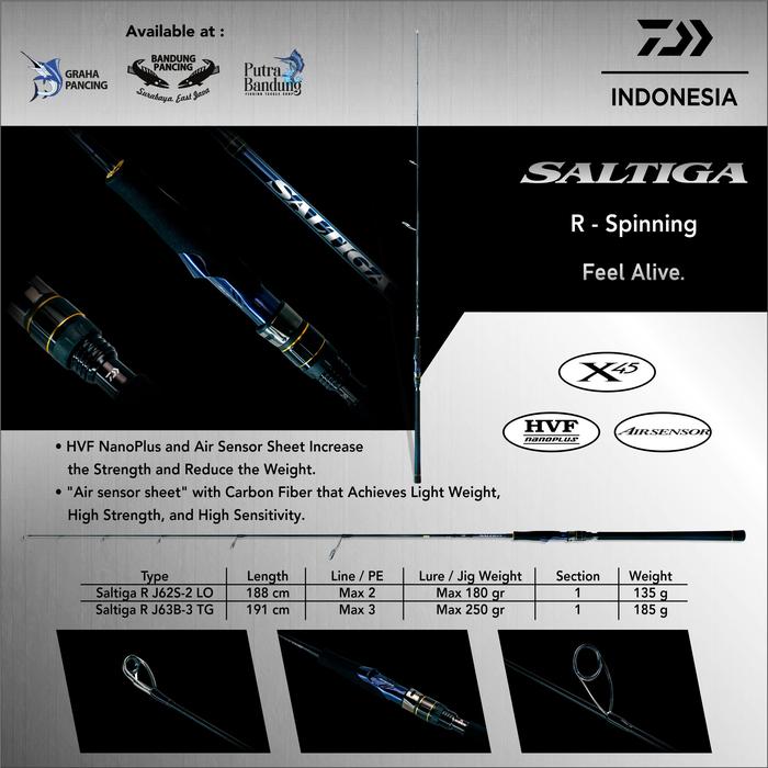 ロッド DAIWA SALTIGA R J63B-3 TG SALTIGA22 Daiwa 25 SALTIGA R J63B-3 TG Baitcasting Rod | eBay