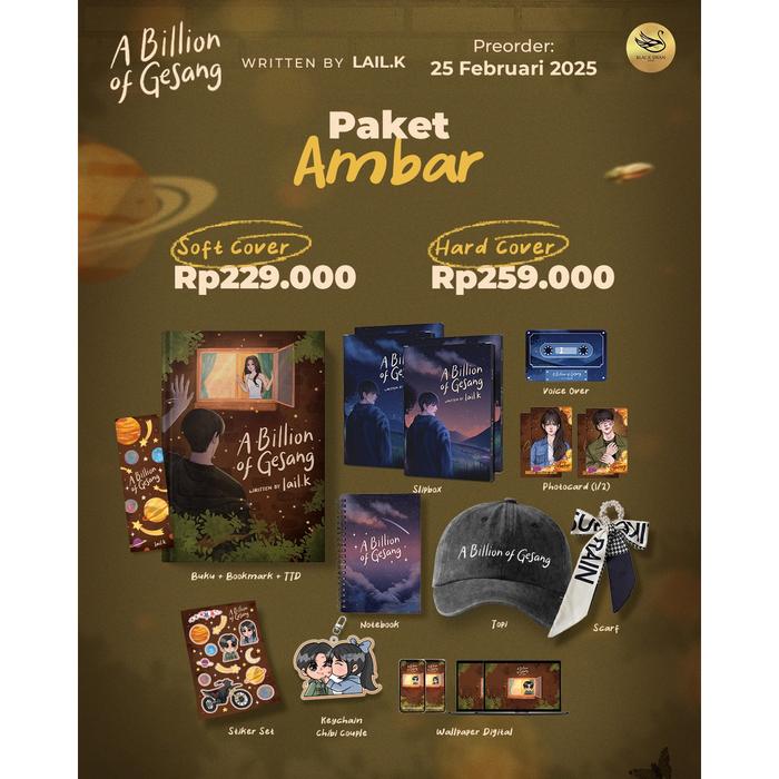 Gambar PRE ORDER - Buku Novel - A Billion Of Gesang - Lail. k - Blackswan - Bumifiksi - AMBAR, HC dari BumifiksiJogjakarta undefined Tokopedia