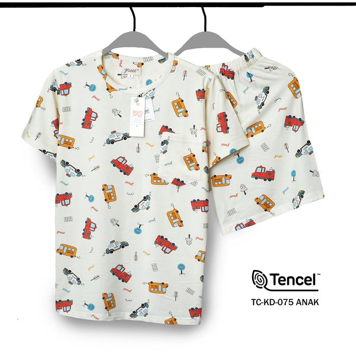 Gambar GREET NIGHT WEAR - PIYAMA PENDEK PENDEK TENCEL ANAK TC-KD- / H (5) - TC-KD-075, SIZE 8 dari greetnightwear undefined Tokopedia
