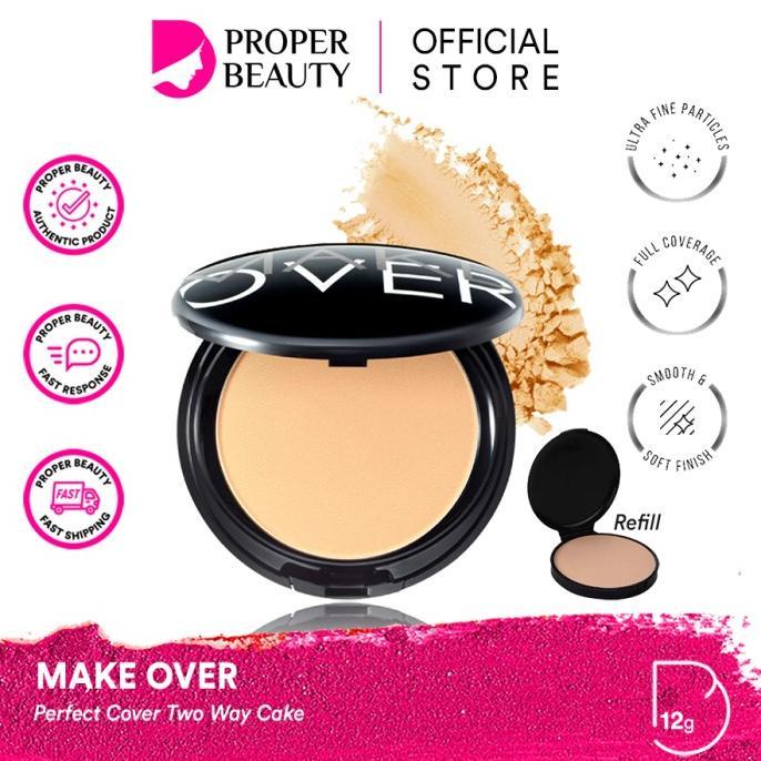Gambar Make Over Perfect Cover Two Way Cake Indonesia / Twc 12G / Spf 15 Full Set Refill / Ultra Fine Particles Full Coverage Smooth & Soft Finish / Compact Powder Bedak Padat Wajah / Shade Variasi 01 02 03 04 05 06 07 08 / Cosmetic Makeup Face Make Up Series - 01 Lace, Refill dari Beautynew undefined Tokopedia