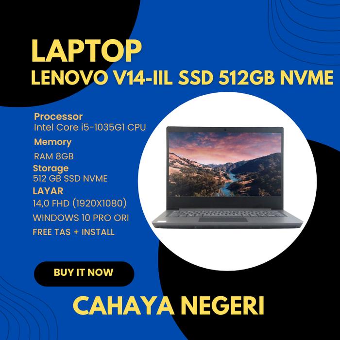 Promo PROMO LAPTOP Lenovo V14-IIL Intel CORE i5 RAM 8GB SSD NVME