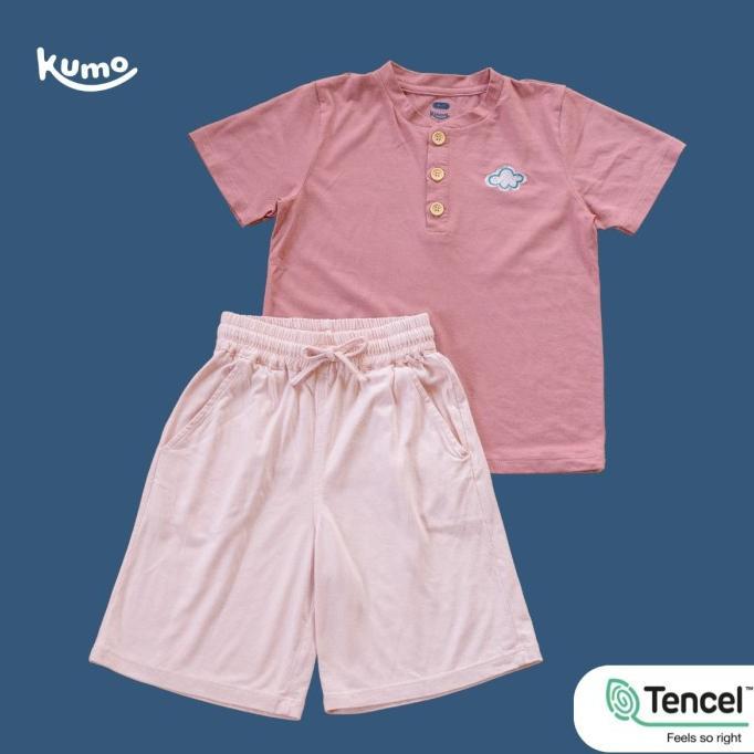 Gambar Loungewear Tencel (TM) Set Unisex - Baju Rumah Setelan Tidur Anak / Remaja Perempuan Laki Laki - Polos Pink / Dusty Pink - 11-12 tahun dari HK ARJUNA undefined Tokopedia