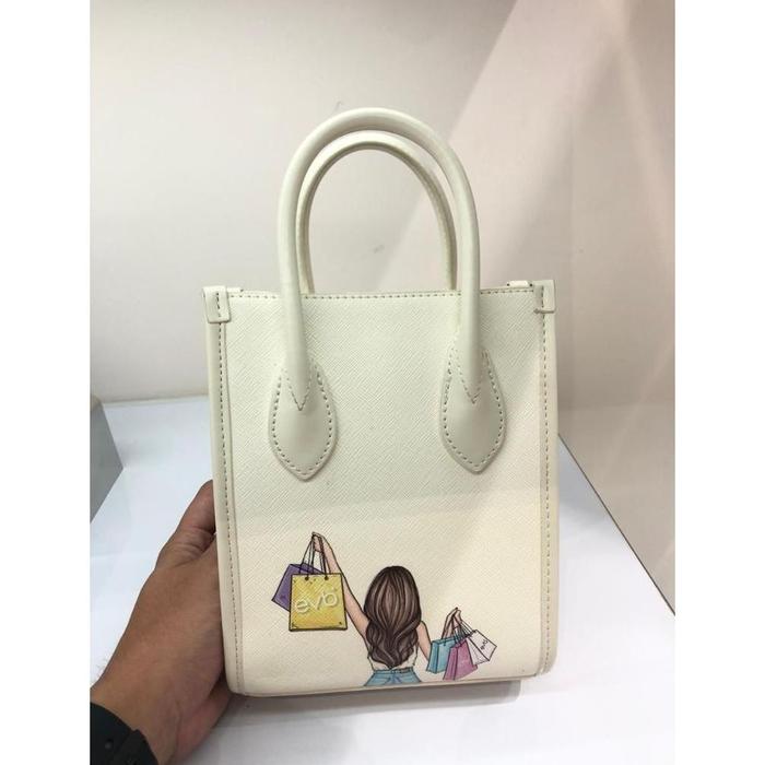 Gambar [SIAP KIRIM] TAS JINJING WANITA SALE EVB SATCHEL BAG SERI MICHI 100% ORIGINAL STORE - Beige dari Raja Citra Official undefined Tokopedia