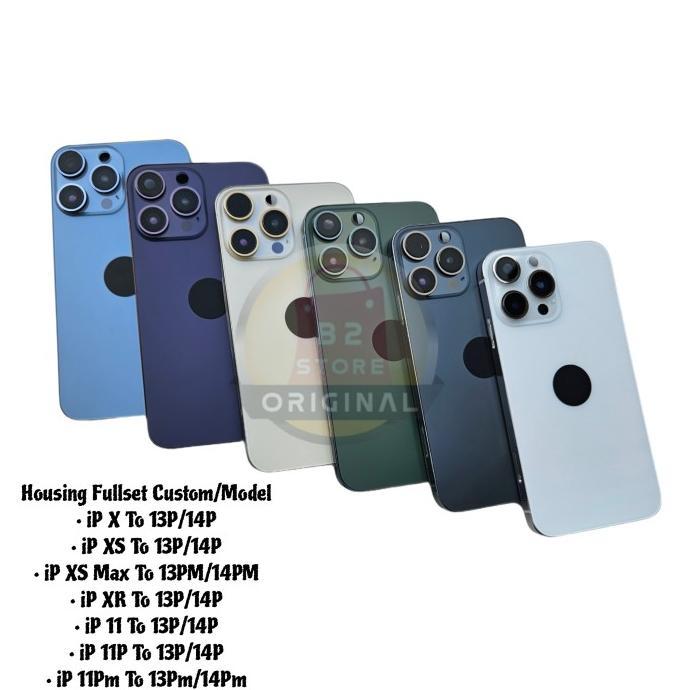 Gambar Housing Custom - Back Casing Kesing Backdoor Fullset For Iph X / Xs / Xsm / Xr / 11 / 11P / 11 Pro Max To Model 13 Pro / 14 Pro Max #Gratis_Ongkir - Graphite, XSM To 13/14PM dari UnpaGadget undefined Tokopedia