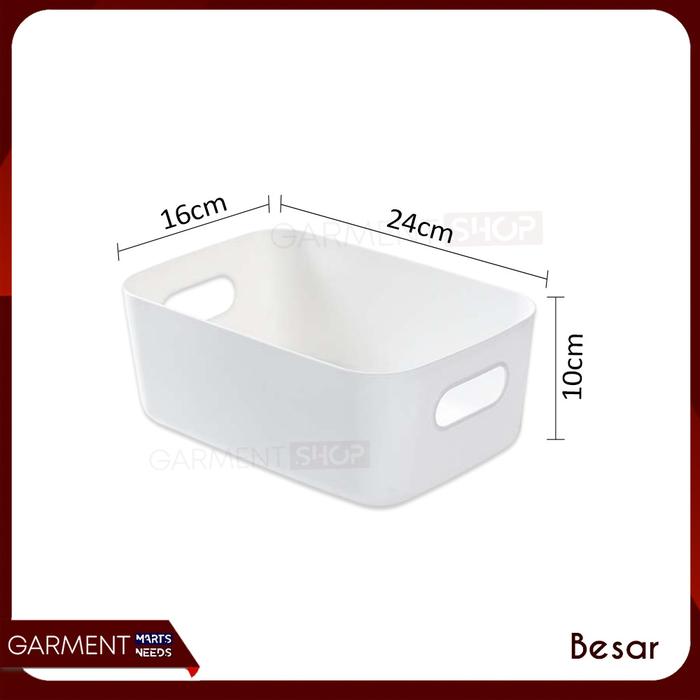 Gambar Kotak Penyimpanan Serbaguna Storage Box Keranjang Organizer Plastik - BESAR, PACKING DUS dari GarmentMarts undefined Tokopedia