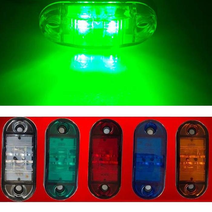 Gambar 10PCS Led Lampu Samping Bak Truk 24v 12v Sein Running Samping Truk Marker Indicator Waterproof Light 5 Warna - hijau,12-24v dari CV KuatJaya undefined Tokopedia
