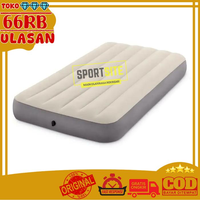 Gambar Intex Dura Beam Twin Fiber Matras. Kasur Ranjang Angin Pompa Tiup - Kasur Abu dari Sportsite undefined Tokopedia