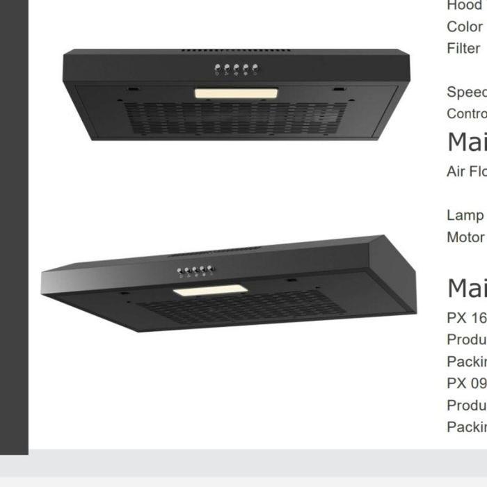 Gambar MODENA Cooker Hood PX 6001 60cm Penghisap Asap PX6001 Kitchen Set dari AUTOGLOBAL MR undefined Tokopedia