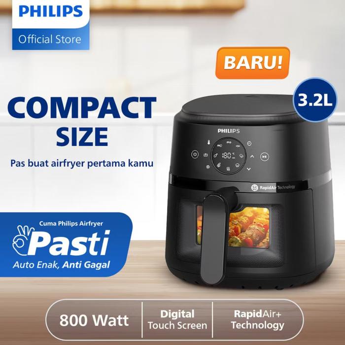 Gambar Philips Air Fryer NA211/00 NA210 NA120/00 NA221/00 NA221/10 NA211 NA220 NA221 NA120 Air Fryer Hemat Listrik Low Wattage Penggorengan Tanpa Minyak Rapid Air Technology Masak Sehat Praktis Anti Ribet Airfryer Pilihan Mama Gigi Mesin - 3.2L-NA211, BubbleWrap dari IrawanElektronik undefined Tokopedia