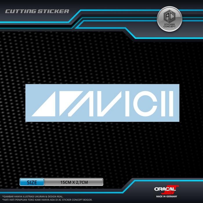 Gambar Sticker Cutting Avicii Stiker Mobil Motor - Putih dari AC Sticker Concept undefined Tokopedia