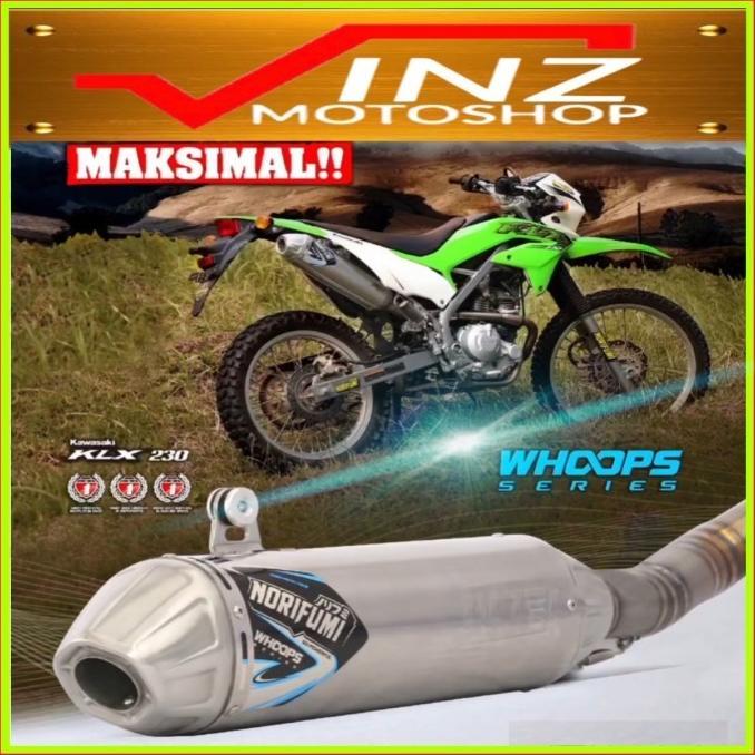 Gambar KNALPOT NORIFUMI WHOOPS MOTOR KLX 230 250 CRF RALLY 250 ORIGINAL 100% - KLX 230, STANLESS dari Medibal store undefined Tokopedia