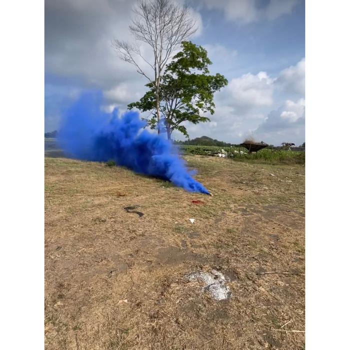 Gambar KEMBANG API SMOKE BOMB / HAND SMOKE 904 DURASI 2 MENIT ASAP SANGAT TEBAL -904MLTNCO - Biru dari REBELSHOP27 undefined Tokopedia