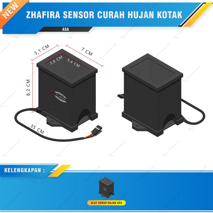 Gambar Evoteknologi Sensor Curah Hujan Ombrometer Tipping Bucket Rain Gauge Kotak - Kotak_ASA dari Evoteknologi undefined Tokopedia