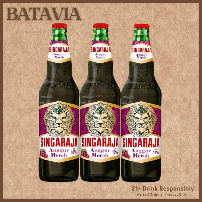 Gambar Paket Beer Singaraja Anggur Merah 620ml - 3 PINT dari Batavia Bottle Shop undefined Tokopedia