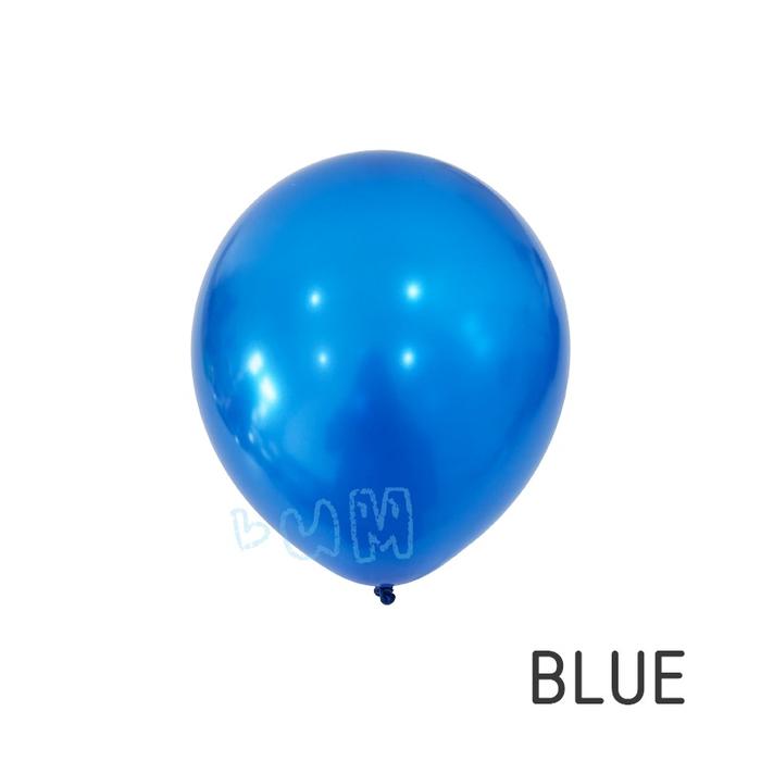 Gambar Easy Decoration [1 PACK] Balon Latex METALLIC Premium Quality 12 - Inch - BLUE dari Easy Decoration undefined Tokopedia