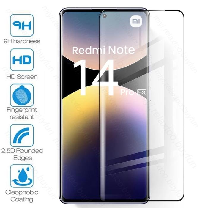 Gambar Xiaomi Redmi Note 14 Pro 5G - Poco X7 5G Tempered Glass Full Curved Full Cover Anti Gores Hp Redmi Note 14 Pro 5G - Poco X7 5G - Poco X7 5G dari Drawacc undefined Tokopedia