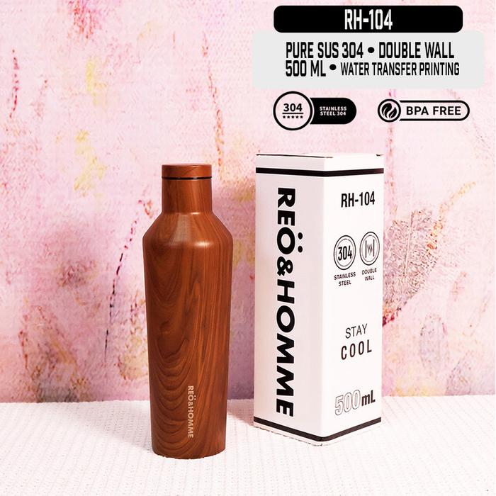 Gambar Houroffer Botol Minum Thermos HR-103 StainlessSteel Tumbler Wood 750ML - Wooden 500ml dari HOUROFFER OFFICIAL undefined Tokopedia
