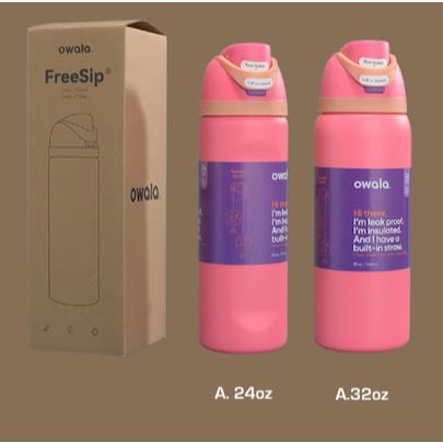 Gambar TERBARU Owala Freesip 24oz/32oz ( 709ml dan 946ml )tahan panas dingin diatas 12 jam insulated steel 304- READY STOCK - A. NEON PINK, 24OZ=709ML dari CV FLORGIAN undefined Tokopedia