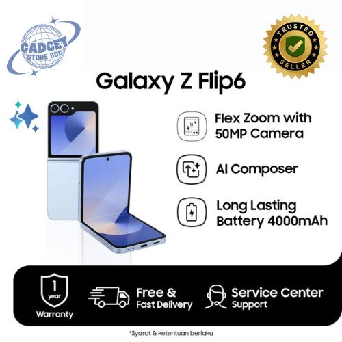 Gambar Samsung Galaxy Z Flip6 5G 12/256GB - Blue dari GadgedStoreBDG undefined Tokopedia